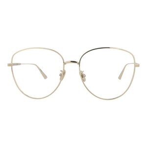 Dior Womens Round/Oval Gold Gold Transparent Fashion Designer Eyewear